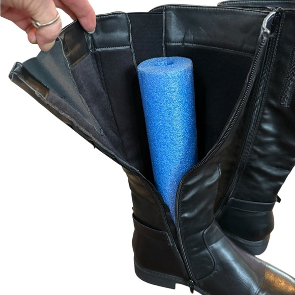 Pierre Dumas Barcelona black knee high boots Size 8M - Picture 5 of 16